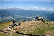 Monte Grava con vista su Brunico